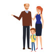 © Gstudio - adults parents couple with little son