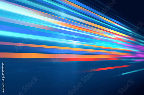 Fotomural colorful geometric speed line abstract technology background