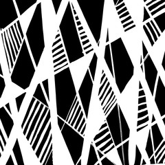 Brush grunge pattern. White and black vector.