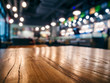 © VTT Studio - Table top wooden counter Blur Bar cafe restaurant background