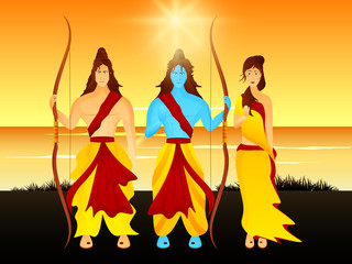 Poster - Happy Dussehra Concept.