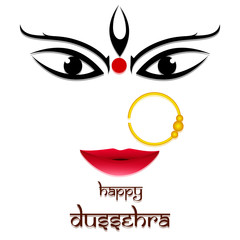 Sticker - Happy Dussehra Concept.