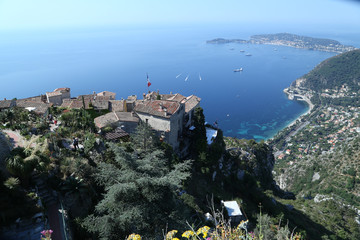 french old town with a seaview