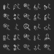 © bsd studio - Allergies chalk icons set