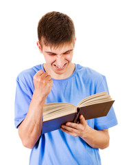 Wall Mural - Young Man with a Book