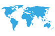 © stas111 - World map blue on a white background. Vector illustration