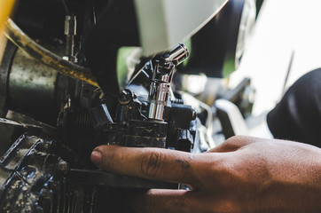 Wall Mural - Motorcycle repair