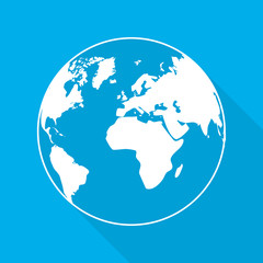 Canvas Print - globe earth icon. vector illustration.
