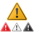 © stas111 - Hazard warning attention sign set. Danger sign. Exclamation point