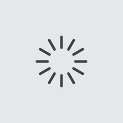 Poster - Loading icon in a flat design in black color. Vector illustration eps10