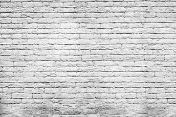 White bricks wall for background.