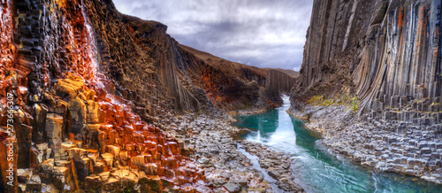 Fotomural Studlagil basalt canyon, Iceland