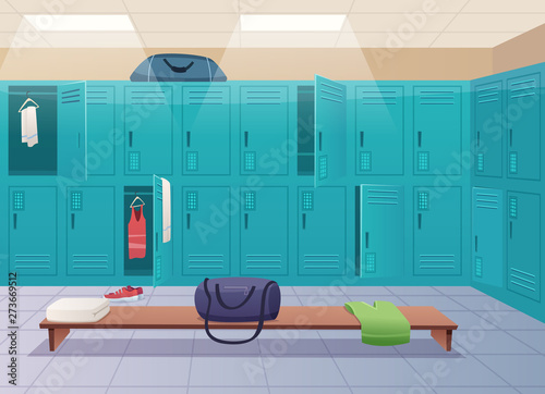 School Changing Room College Gym Sport Lockers Changing