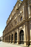 Fototapeta Uliczki - Seville (Spain). Plateresque facade of the sixteenth century of the City of Seville