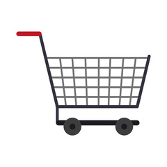 Sticker - Shopping cart symbol isolated cartoon