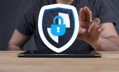security data code digital in hand