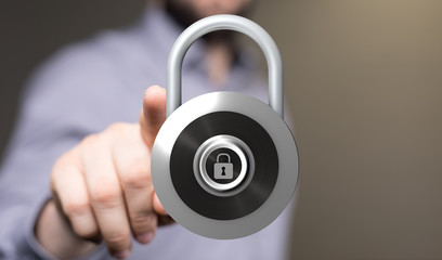 security data code digital in hand