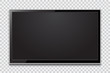 © stas111 - Realistic TV screen. Modern stylish lcd panel, led type. Large computer monitor display mockup. Blank television template