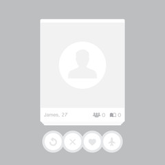 Poster - Social network post. Frame for your photo. Vector illustration