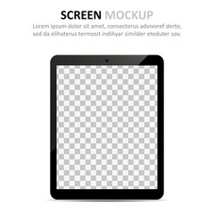 Wall Mural - Screen mockup. Tablet with blank screen for design