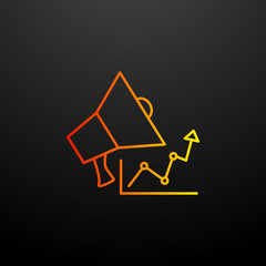 Poster - announce reports nolan icon. Elements of startup set. Simple icon for websites, web design, mobile app, info graphics