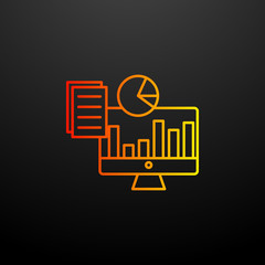 Aufkleber - reports nolan icon. Elements of startup set. Simple icon for websites, web design, mobile app, info graphics