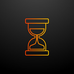 Poster - hourglass nolan icon. Elements of startup set. Simple icon for websites, web design, mobile app, info graphics