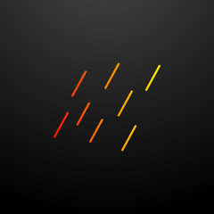 Aufkleber - rain nolan icon. Elements of camping set. Simple icon for websites, web design, mobile app, info graphics