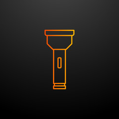 Poster - lamp nolan icon. Elements of camping set. Simple icon for websites, web design, mobile app, info graphics