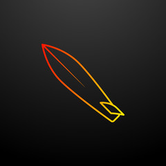 Aufkleber - surfboard nolan icon. Elements of camping set. Simple icon for websites, web design, mobile app, info graphics