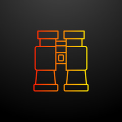 Poster - binoculars nolan icon. Elements of camping set. Simple icon for websites, web design, mobile app, info graphics