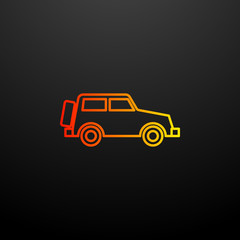 Aufkleber - car for travel nolan icon. Elements of camping set. Simple icon for websites, web design, mobile app, info graphics