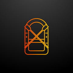 Aufkleber - inflatable boat nolan icon. Elements of camping set. Simple icon for websites, web design, mobile app, info graphics