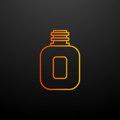 Poster - flask nolan icon. Elements of camping set. Simple icon for websites, web design, mobile app, info graphics