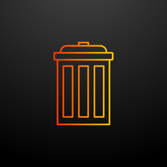Poster - bin nolan icon. Elements of camping set. Simple icon for websites, web design, mobile app, info graphics