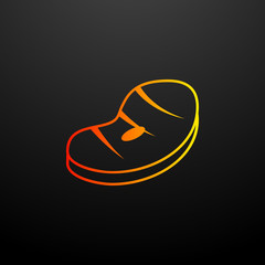 Poster - piece of meat nolan icon. elements of camping set. simple icon for websites, web design, mobile app,