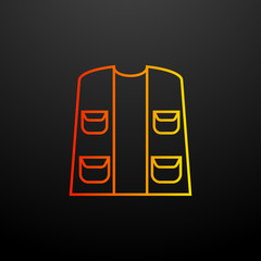 Poster - vest for fishing nolan icon. Elements of camping set. Simple icon for websites, web design, mobile app, info graphics
