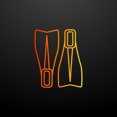 Aufkleber - flippers nolan icon. Elements of camping set. Simple icon for websites, web design, mobile app, info graphics