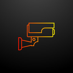 Aufkleber - Surveillance Camera nolan icon. Elements of camping set. Simple icon for websites, web design, mobile app, info graphics