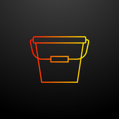 Aufkleber - bucket nolan icon. Elements of camping set. Simple icon for websites, web design, mobile app, info graphics