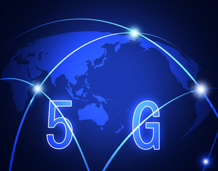 Sticker - 5G　次世代　情報通信　第五世代　高速通信　テクノロジー