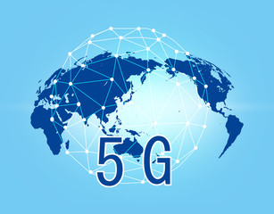 Sticker - 5G　次世代　情報通信　第五世代　高速通信　テクノロジー