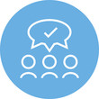 Crowd Consensus Agreement Outline Icon
