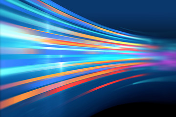 Poster - colorful geometric  speed line abstract technology background