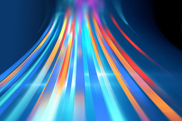 Poster - colorful geometric  speed line abstract technology background