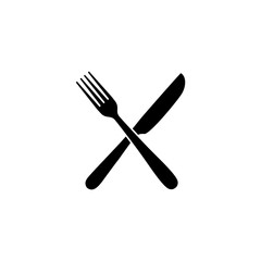 Poster - Fork and knife, eat, restaurant, food icon. vector design