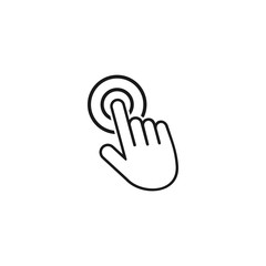 Poster - hand cursor icons click set symbol vector for web
