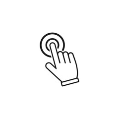 Poster - hand cursor icons click set symbol vector for web