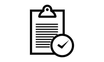 Poster - Checklist clipboard icon for task management and organization