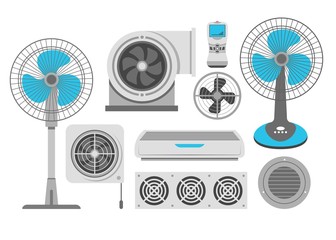 Wall Mural - Air conditioning fan and industrial ventilation conditioner and exhaust